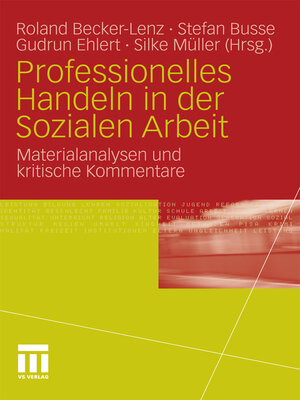 cover image of Professionelles Handeln in der Sozialen Arbeit